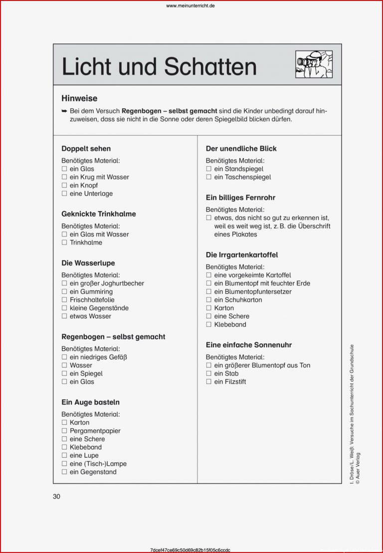 Vorschau Arbeitsblatt Meinunterricht