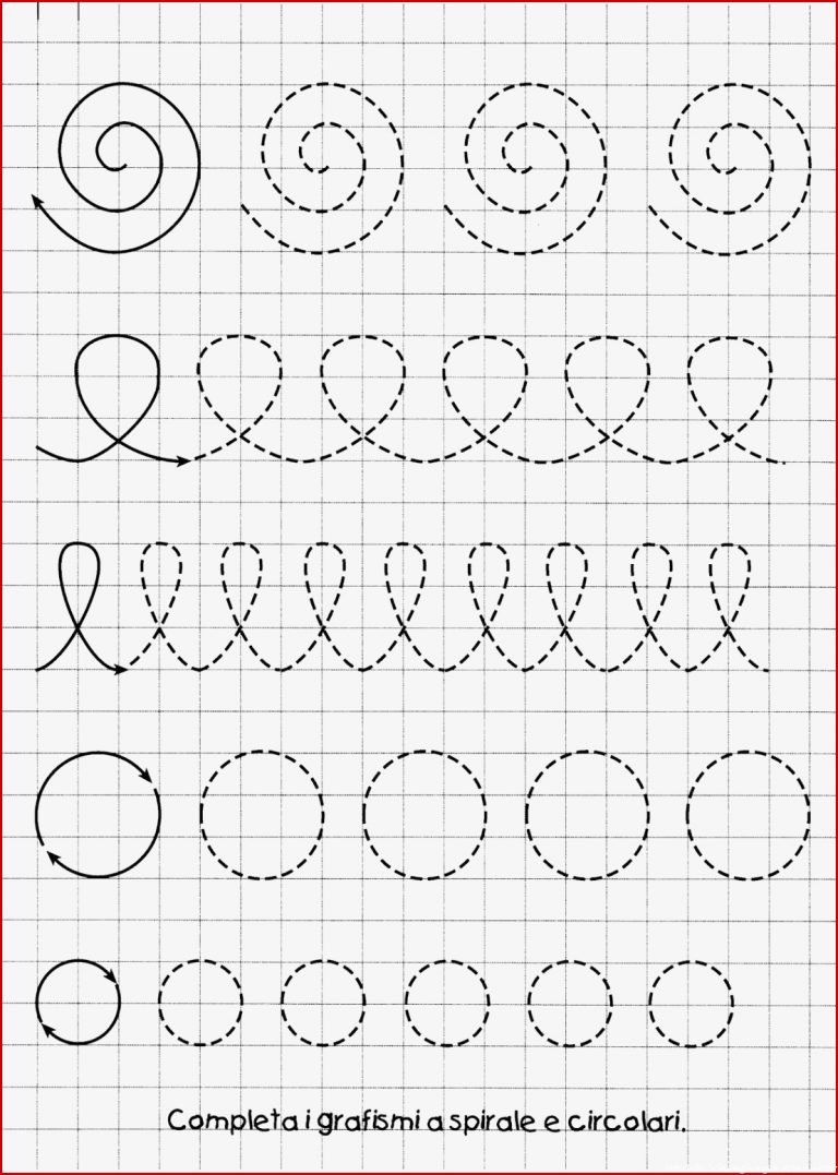 Vorschule Arbeitsblätter Kostenlos Schwungübungen Worksheets