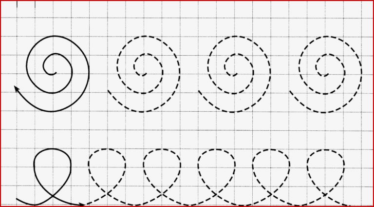 Vorschule Arbeitsblätter Kostenlos Schwungübungen Worksheets