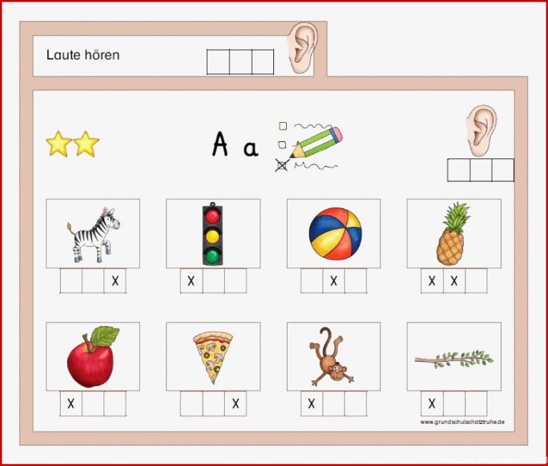 Vorschule Arbeitsblätter Wörter 1 – Kinder Multiplikation