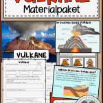 Vulkane Materialpaket Wissenskärtchen Arbeitsblätter