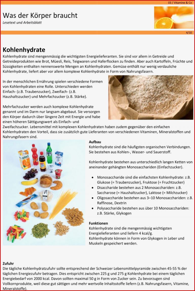 Was der Körper braucht Lesetext und Arbeitsblatt - PDF ... Kostenlos Herunterladen Was der Körper braucht Lesetext und Arbeitsblatt - PDF ...