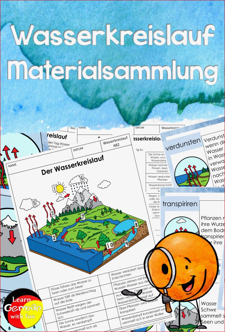 Wasserkreislauf Materialsammlung – Unterrichtsmaterial im