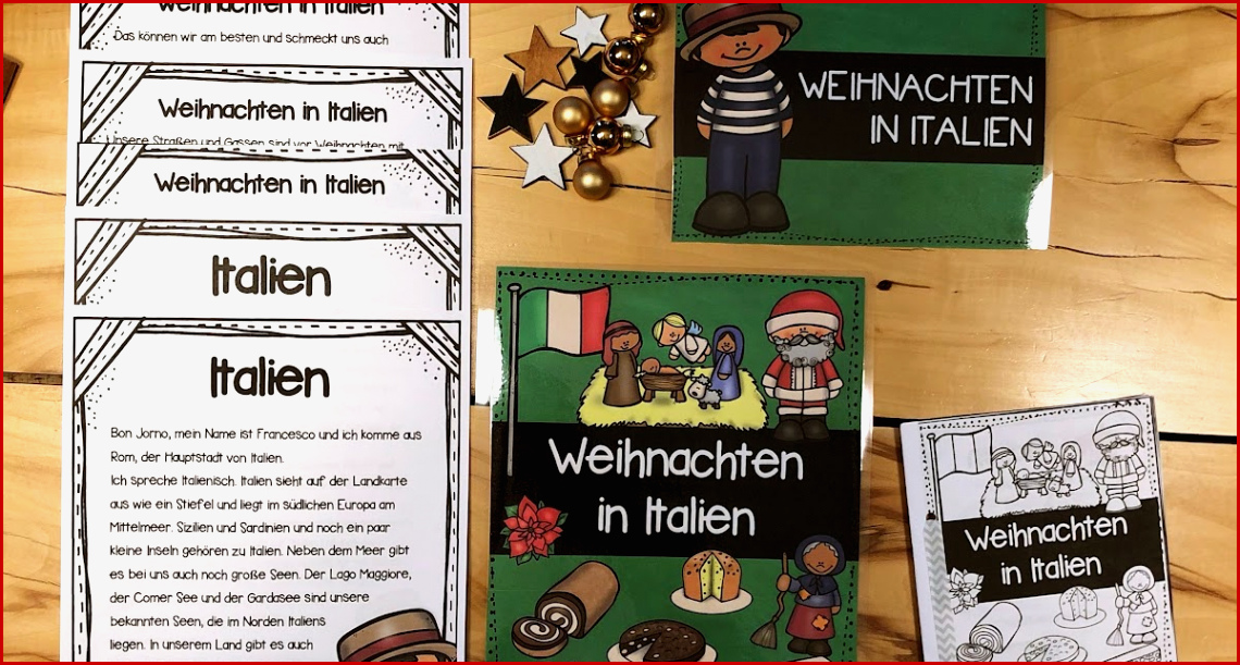 Kreativ Weihnachten In Anderen Ländern Arbeitsblatt Grundschule Für
