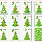 Weihnachtszahlen Karteikarten Montessori
