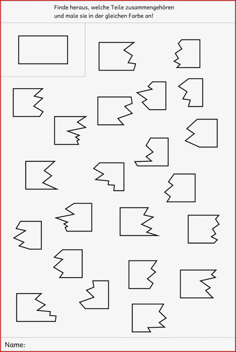 Welche Teile gehören zusammen Arbeitsblätter