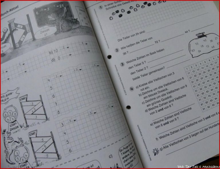 Welt Der Zahl ArbeitsblÃ¤tter 1.und 3. Klasse Ã¤ltere Ausgabe In ...