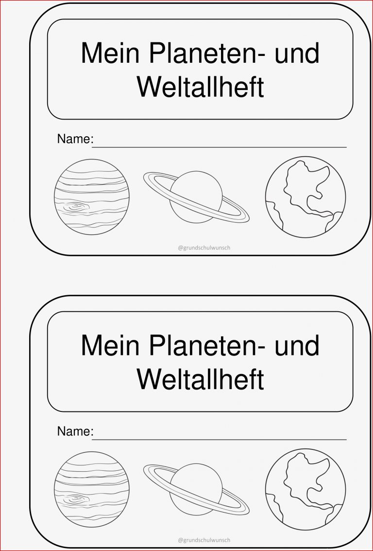 Weltall Und Planeten Grundschule Arbeitsblätter Debbie