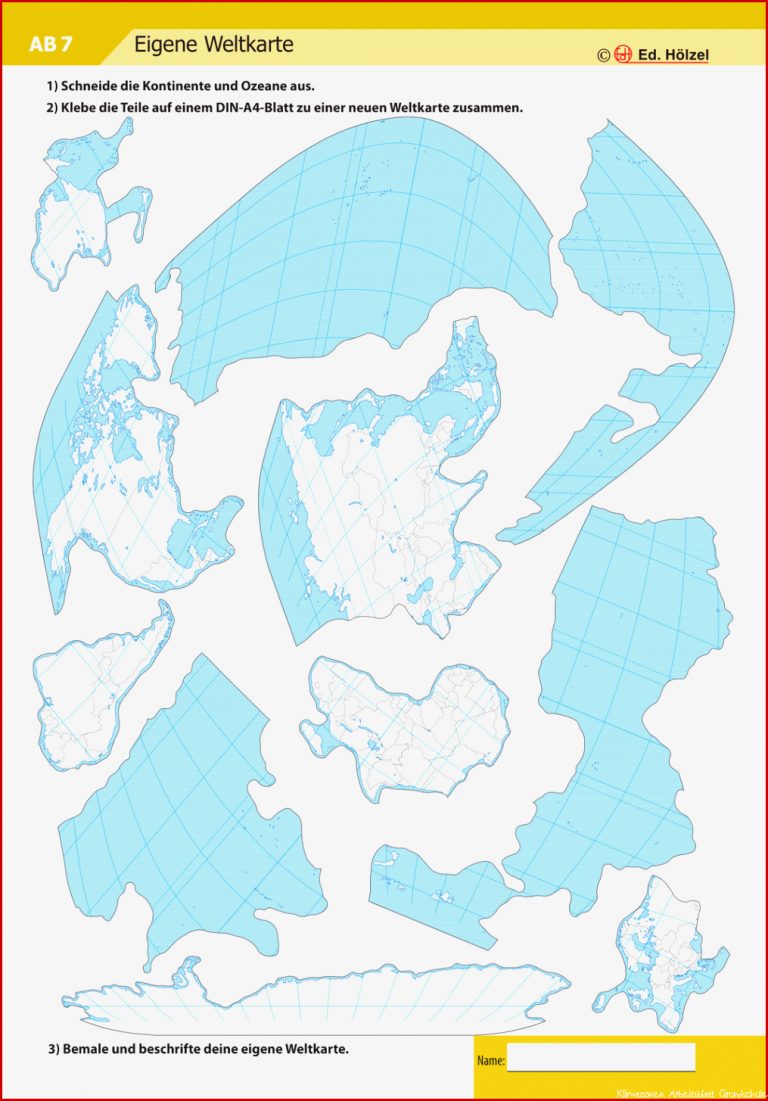 Weltkarte Klimazonen