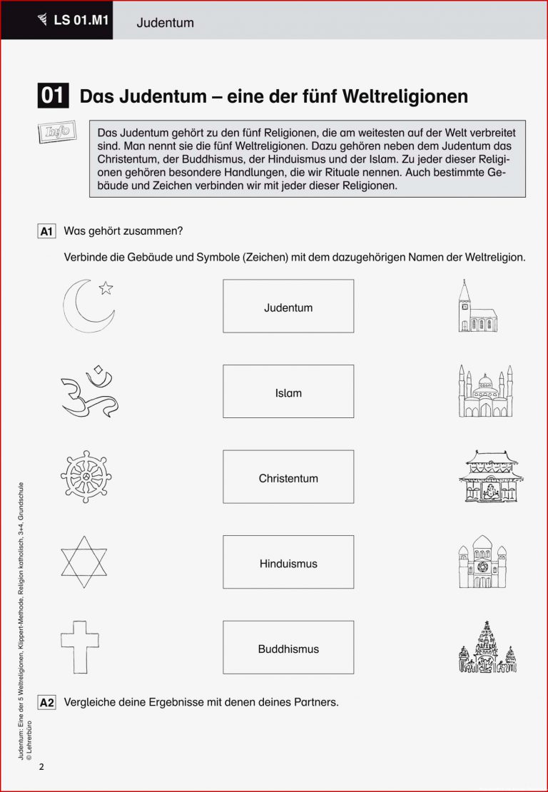 Weltreligionen Im Vergleich Unterrichtsmaterial