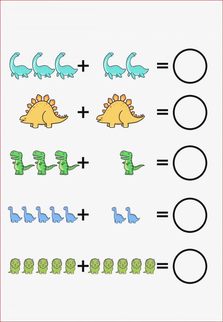 Werkblad Rekenen Dino S