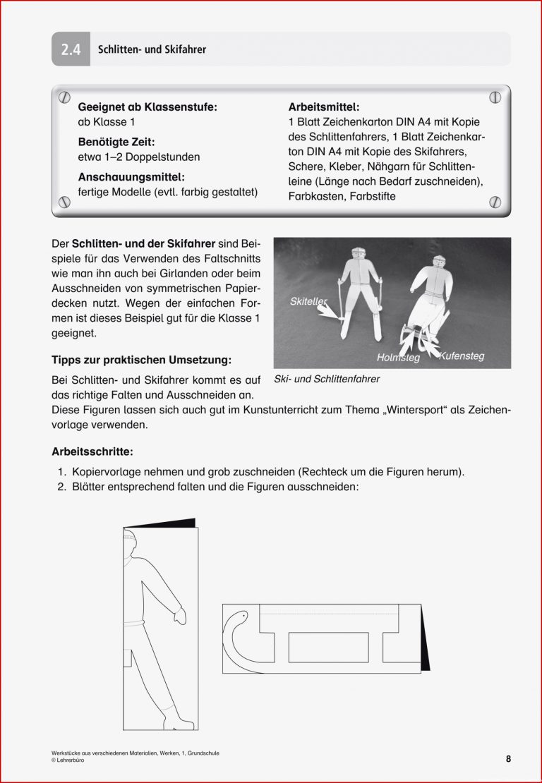 Werken Textiles Gestalten · Arbeitsblätter · Grundschule