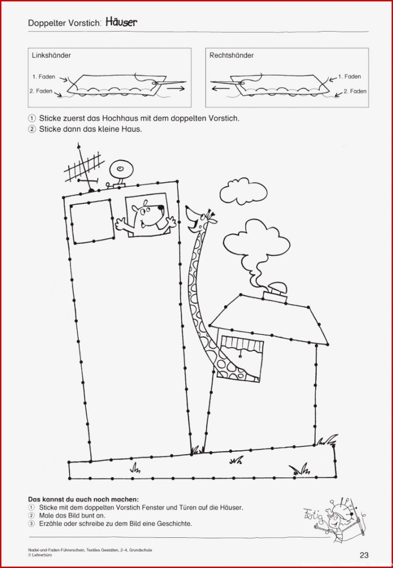 Werken Textiles Gestalten · Arbeitsblätter · Grundschule