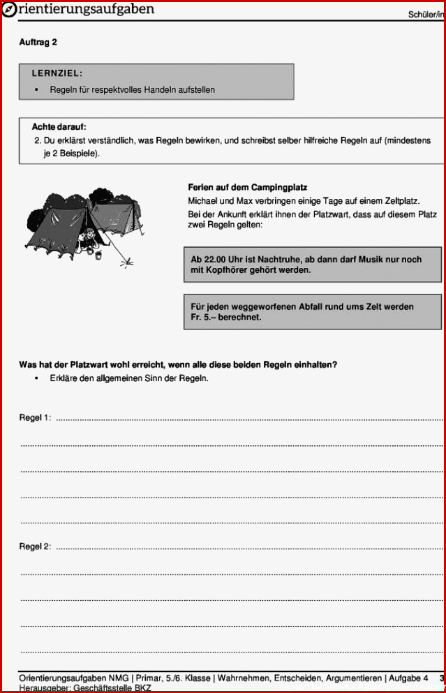 Werte Und Normen Klasse 5 Arbeitsblätter Regeln Worksheets