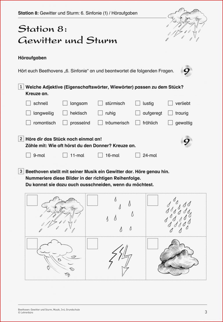 Wetter Arbeitsblätter Grundschule Worksheets