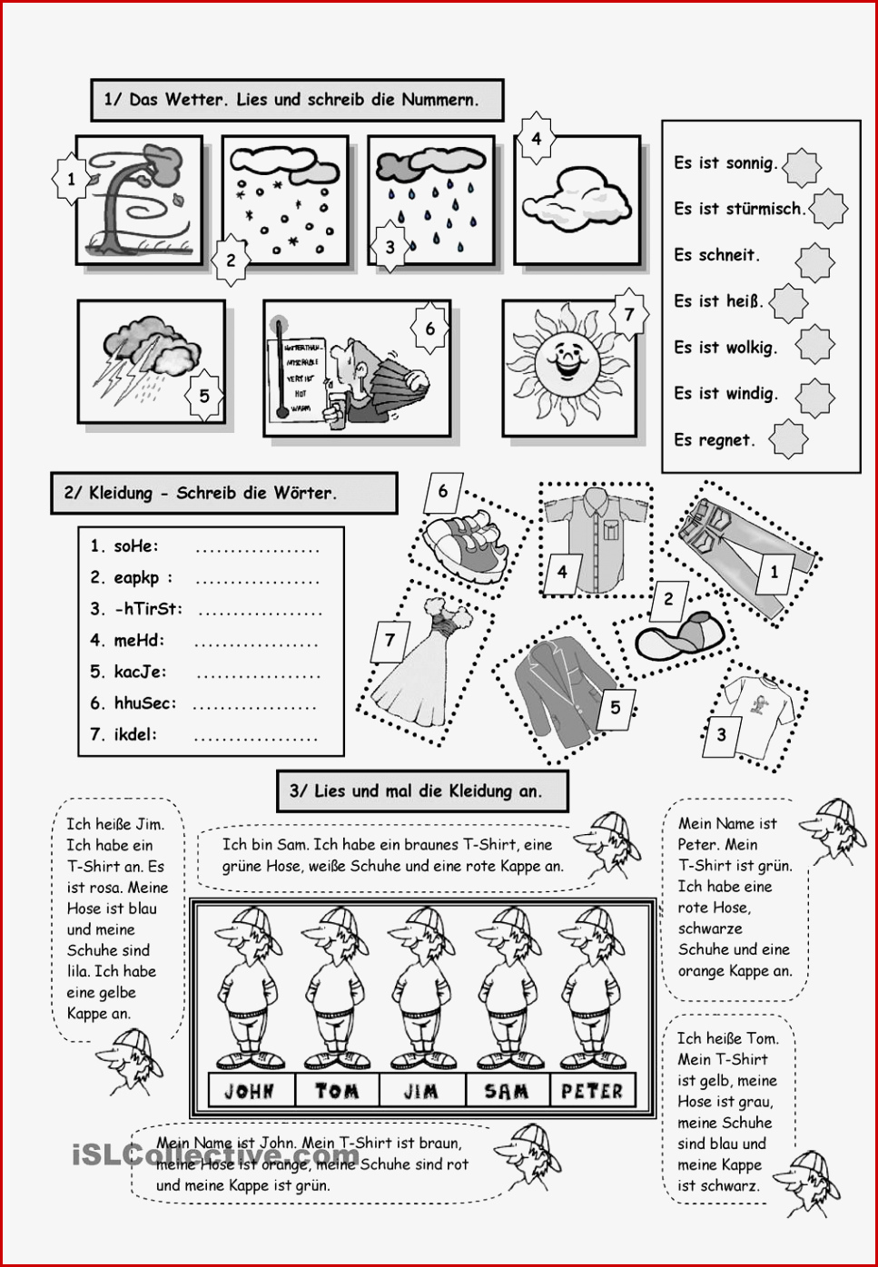 Wetter Arbeitsblätter Grundschule Worksheets