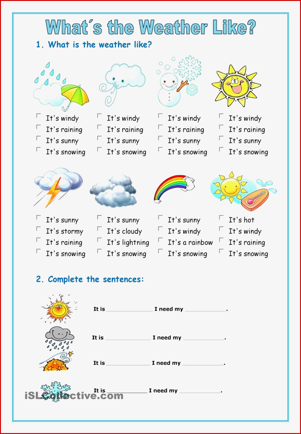 Wetter Arbeitsblätter Grundschule Worksheets