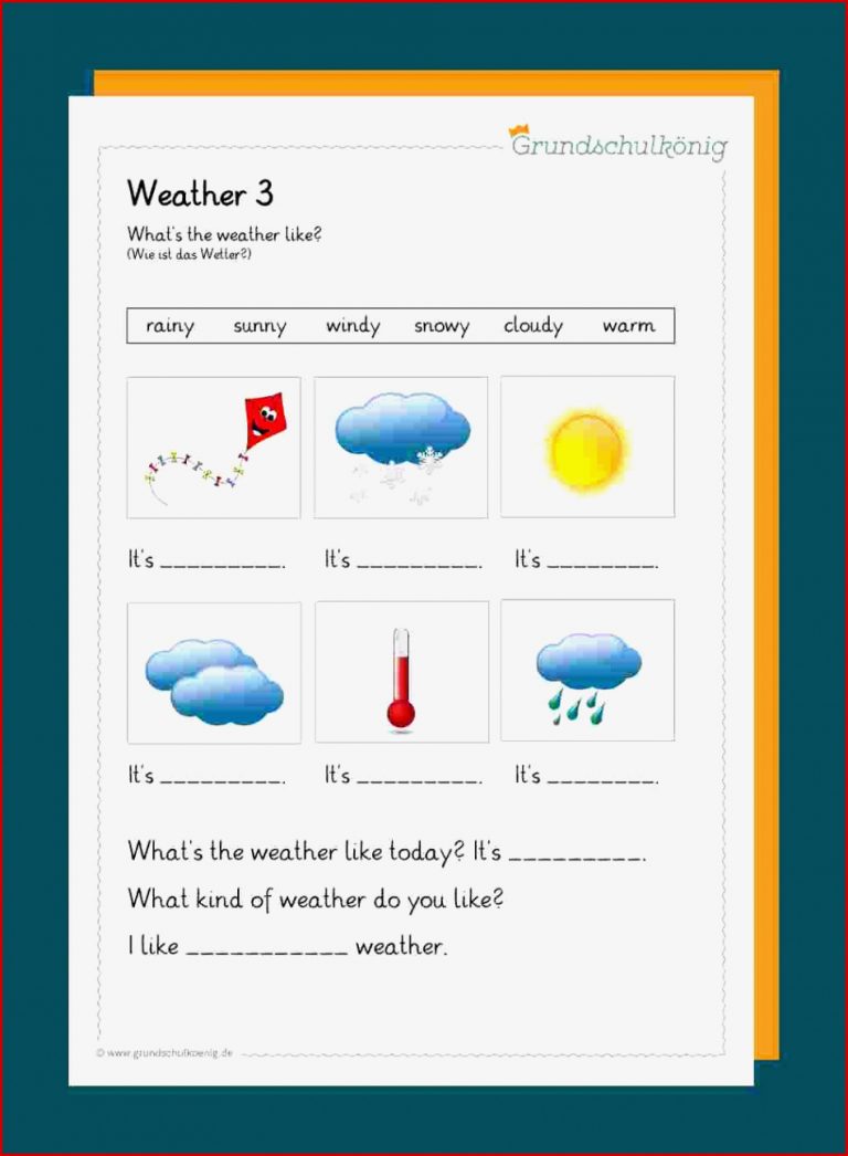 Wettererscheinungen Grundschule kinderbilderwnload