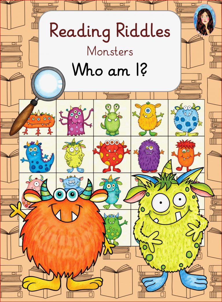 Who am I Reading Riddles Monsters