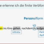 Wie Erkenne Ich Finite Verbform