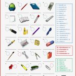 Wie Heißen Schulsachen Arbeitsblatt Kostenlose Daf