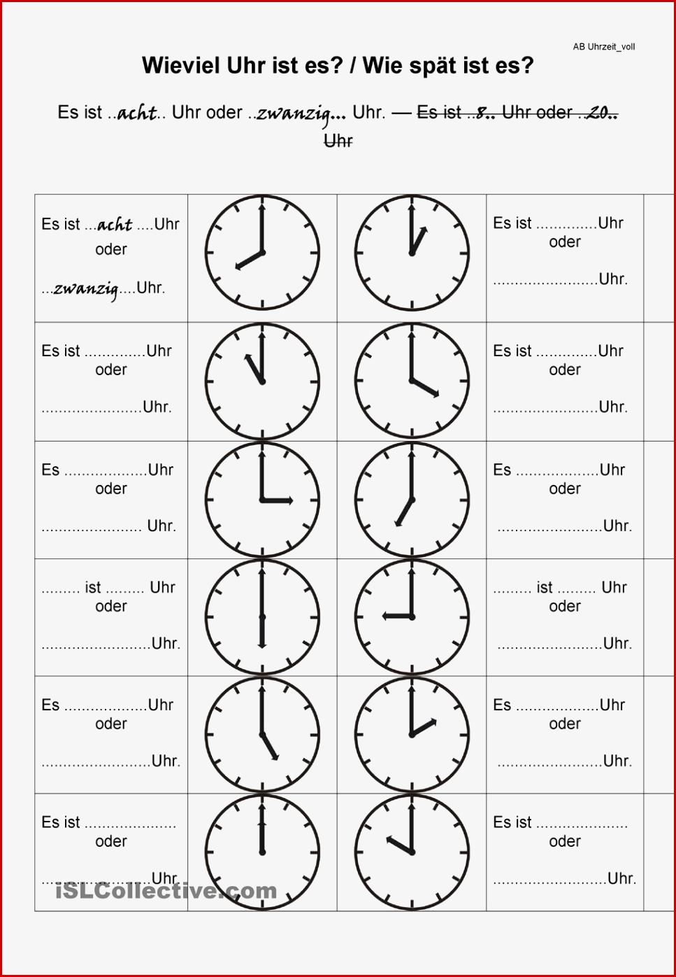 Wie Spät Wieviel Uhr