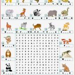 Wild Animals Wordsearch