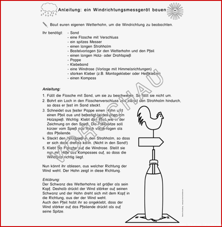 Windrose Basteln Grundschule