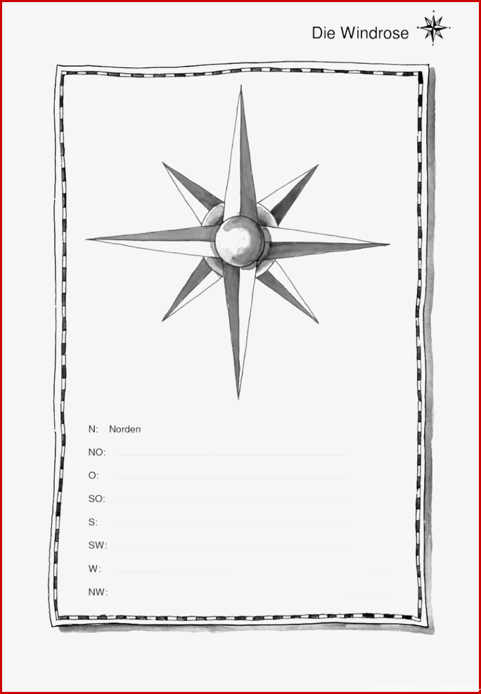 Windrose Basteln Grundschule