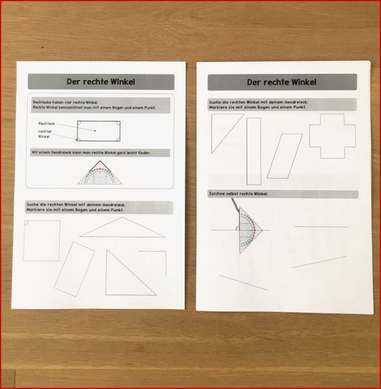 Winkel Messen Rechter Winkel Grundschule David Song