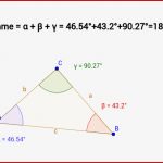 Winkelsumme – Geogebra