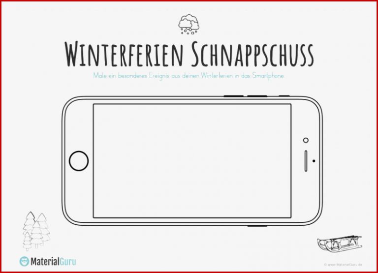 Winterferien Smartphone Schnappschuss