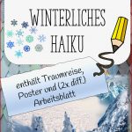 Winterliches Haiku Schnee Und Eis Gedicht 2 Fach Diff