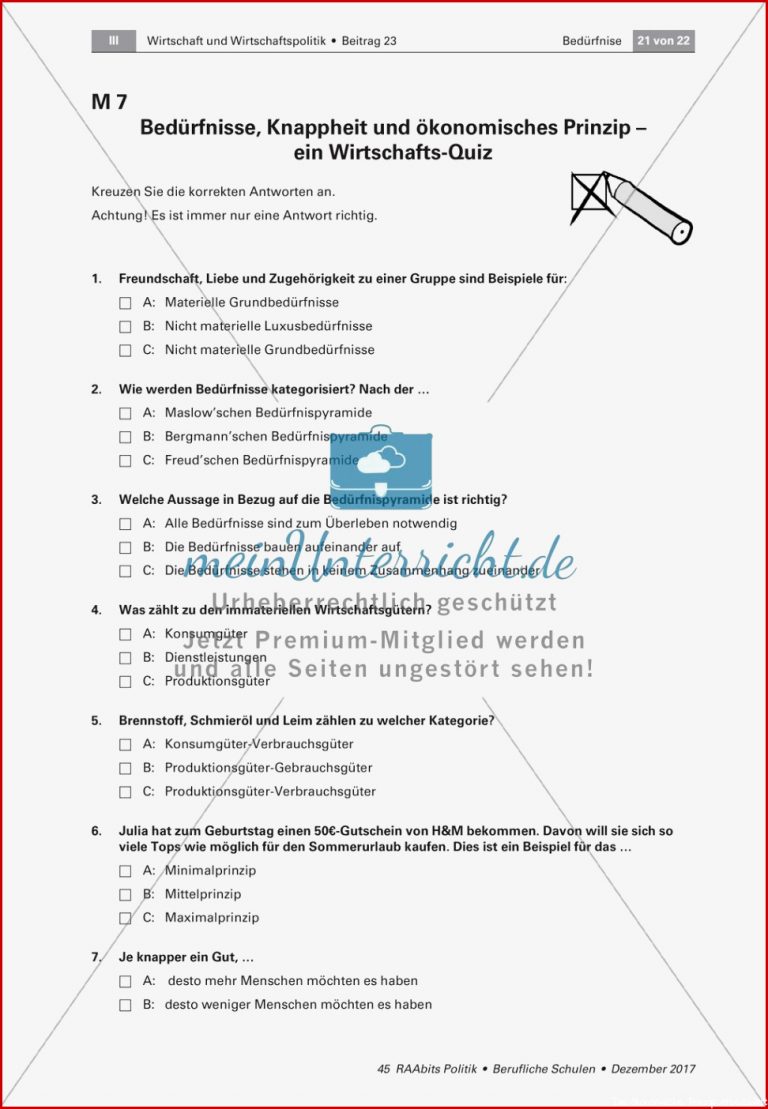 Wirtschaftliche Güter Und ökonomisches Prinzip