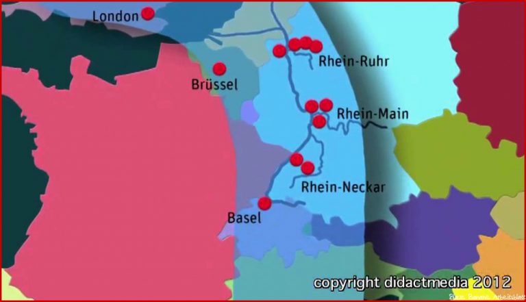 Wirtschaftsräume In Europa Die Region Der Blauen Banane