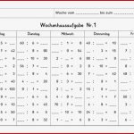 Wochenhausaufgabe Mathematik, 2.klasse, Mal-und Geteiltaufgaben, Alle Reihen