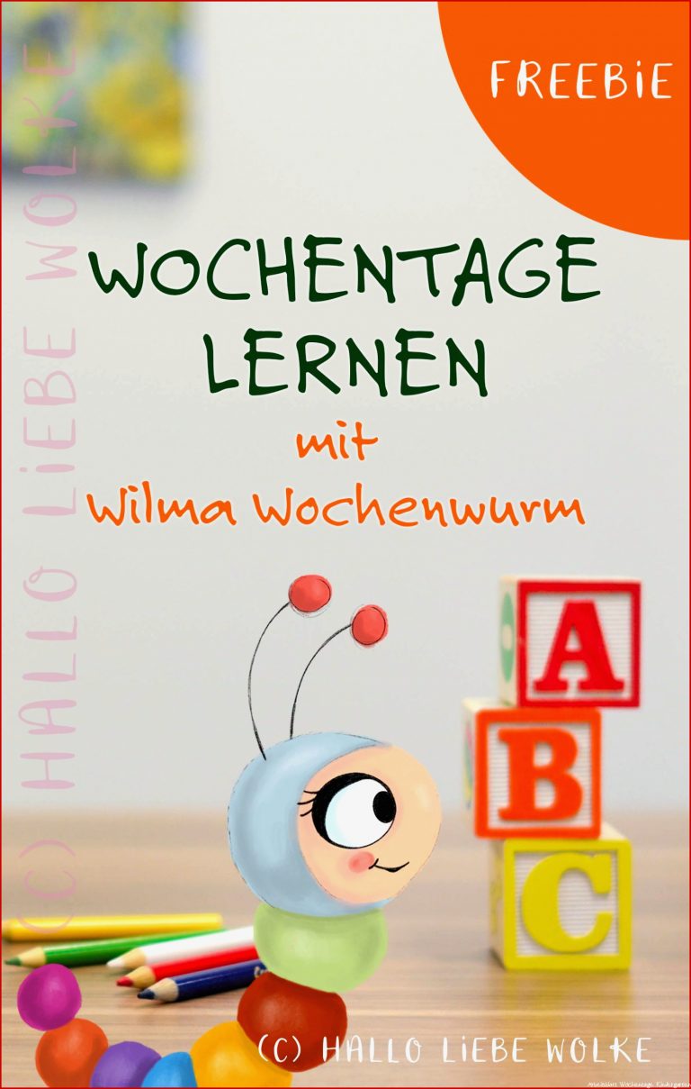 Wochentage lernen mit Wilma Wochenwurm Lerngeschichte