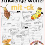 Wörter Mit Ck K Arbeitsblätter Für Deutsch
