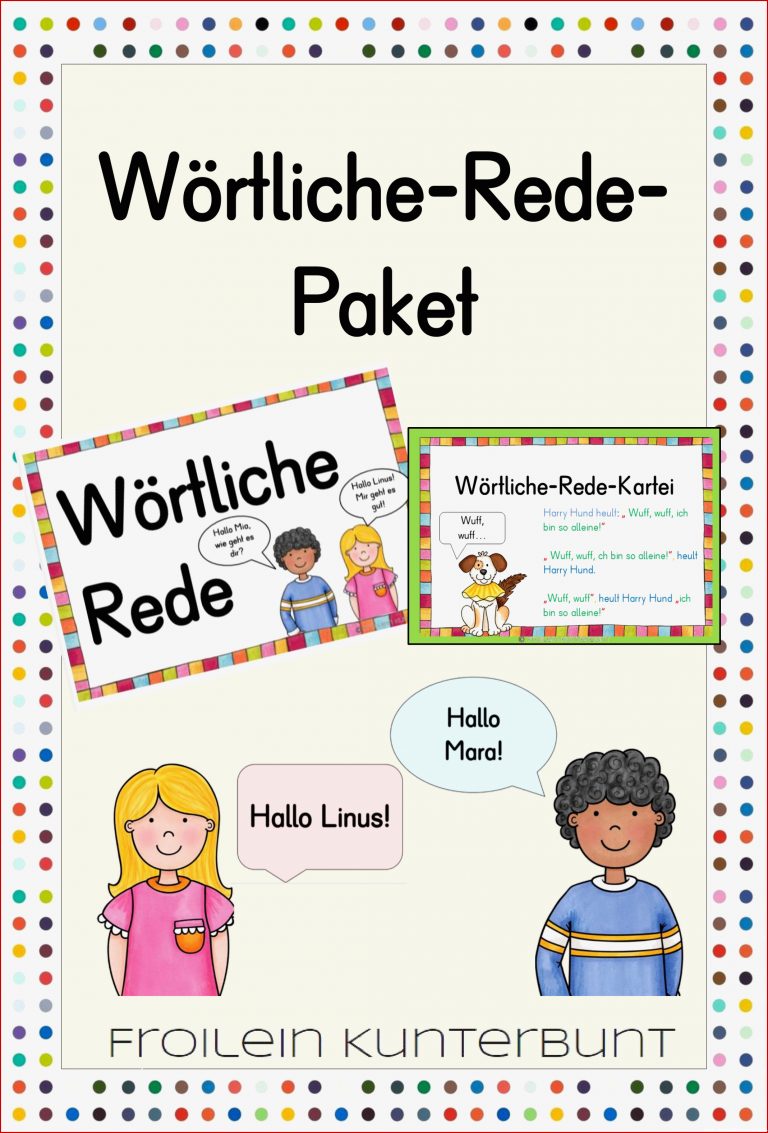 Wörtliche Rede Grundschule Arbeitsblätter Worksheets