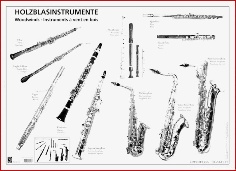Woodwind Instruments Poster