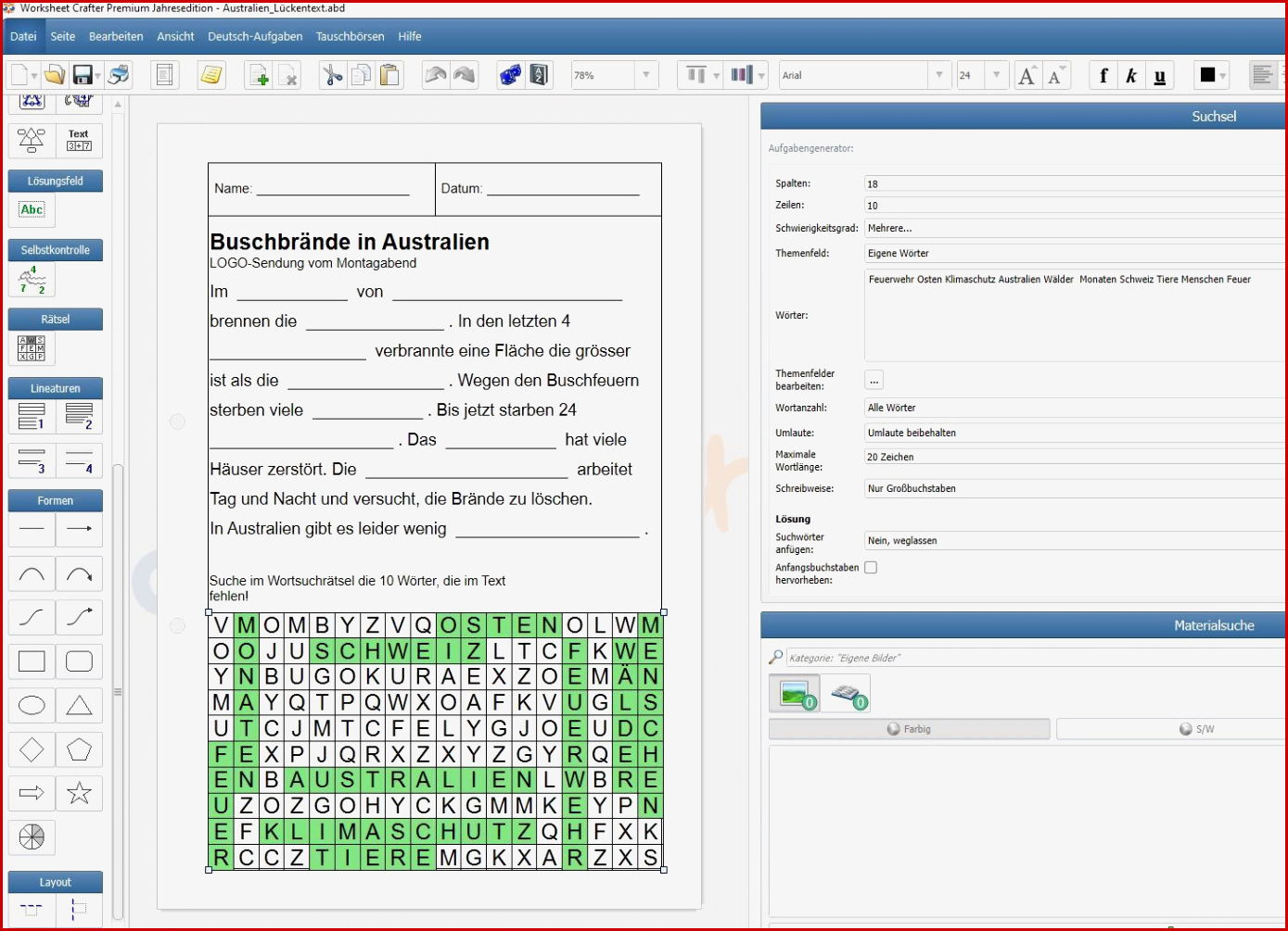 Worksheet Crafter Lernprogramme