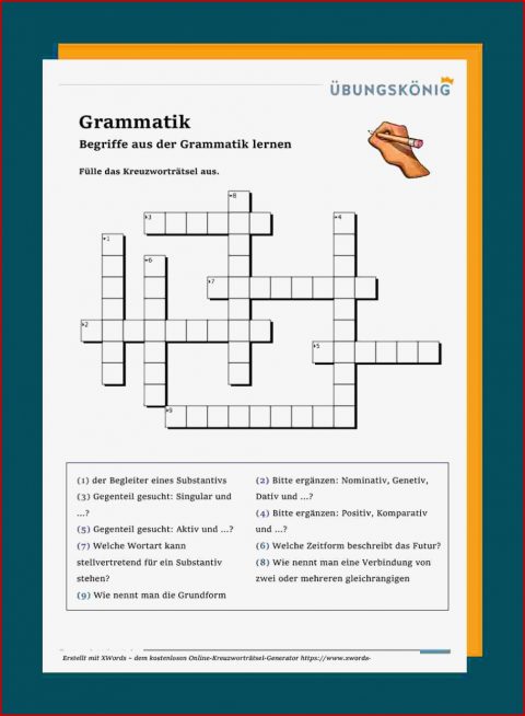 Wortarten Bestimmen Arbeitsblätter 7 Klasse Zum Ausdrucken