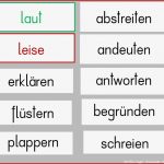 Wortfeld Sagen Leise