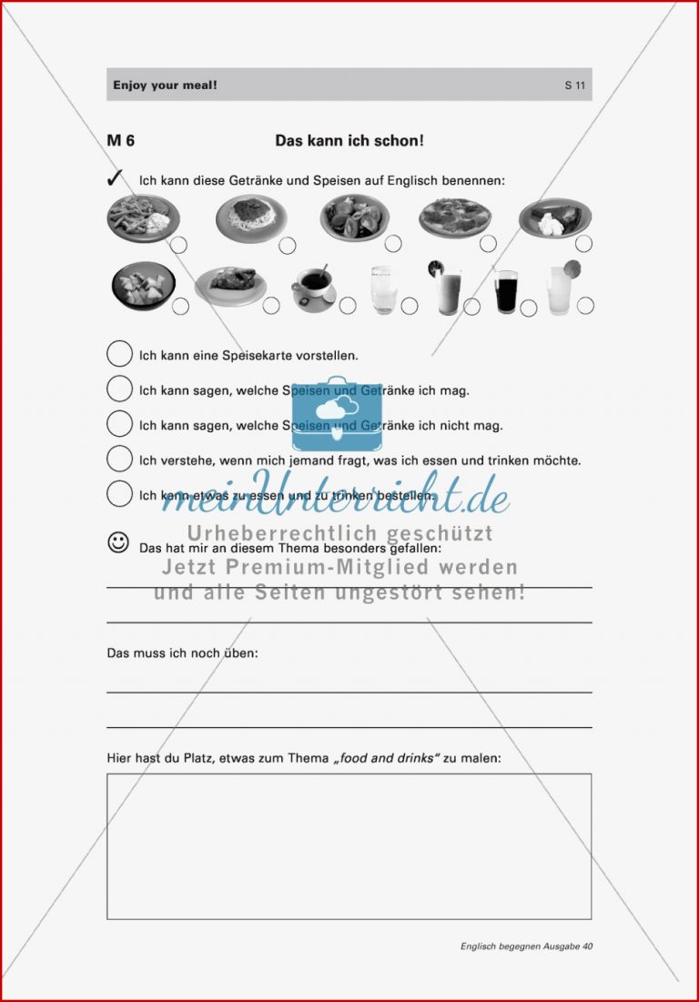 Wortschatz und Dialogarbeit zum Thema 