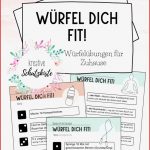 Würfel Dich Fit Homeschooling Bewegungsaufgaben Sport