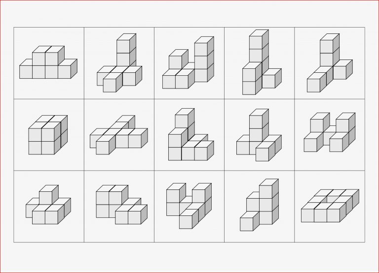 Würfelgebäude Und Baupläne – Unterrichtsmaterial Im Fach