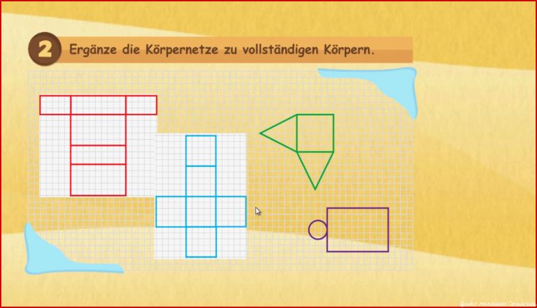 Wuerfelnetze Grundschule 3 Klasse Uebungen