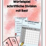 Würfelspiel Schriftliche Division Mit Rest