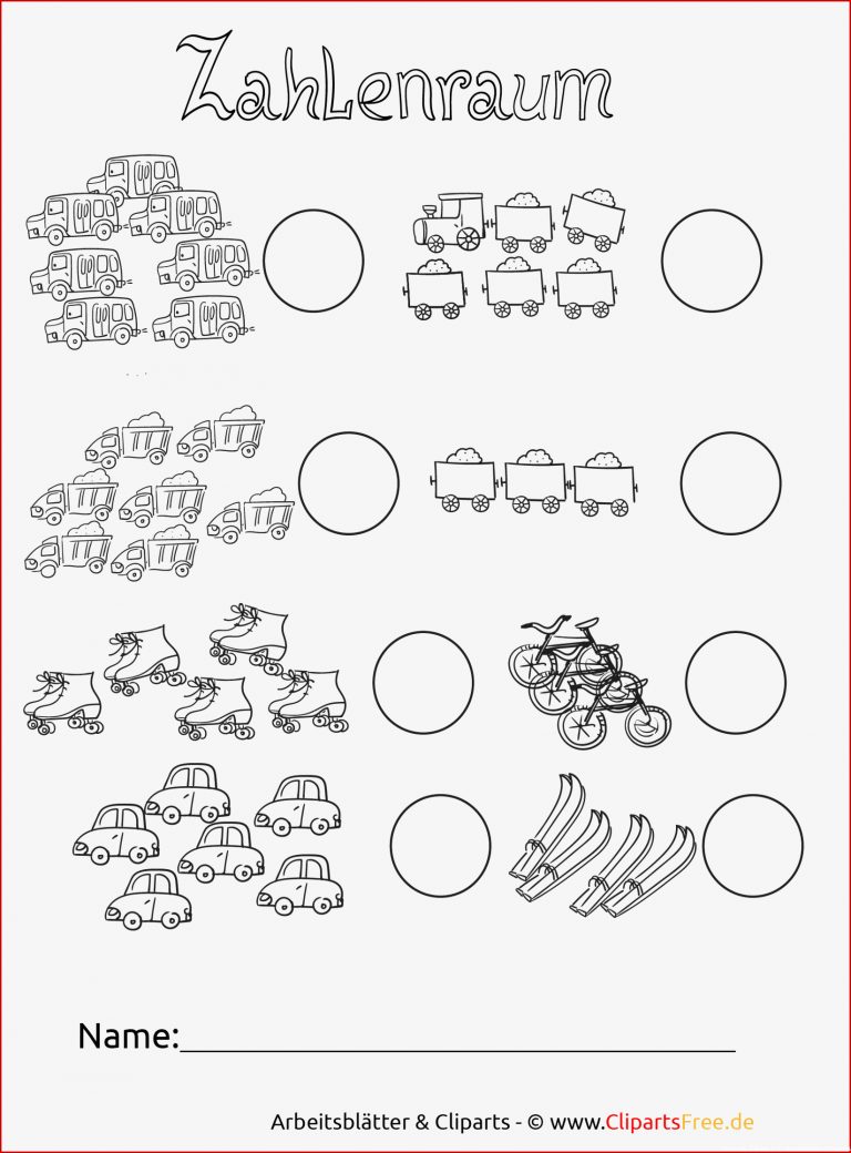Zählen Lernen Druckvorlagen Kostenlos