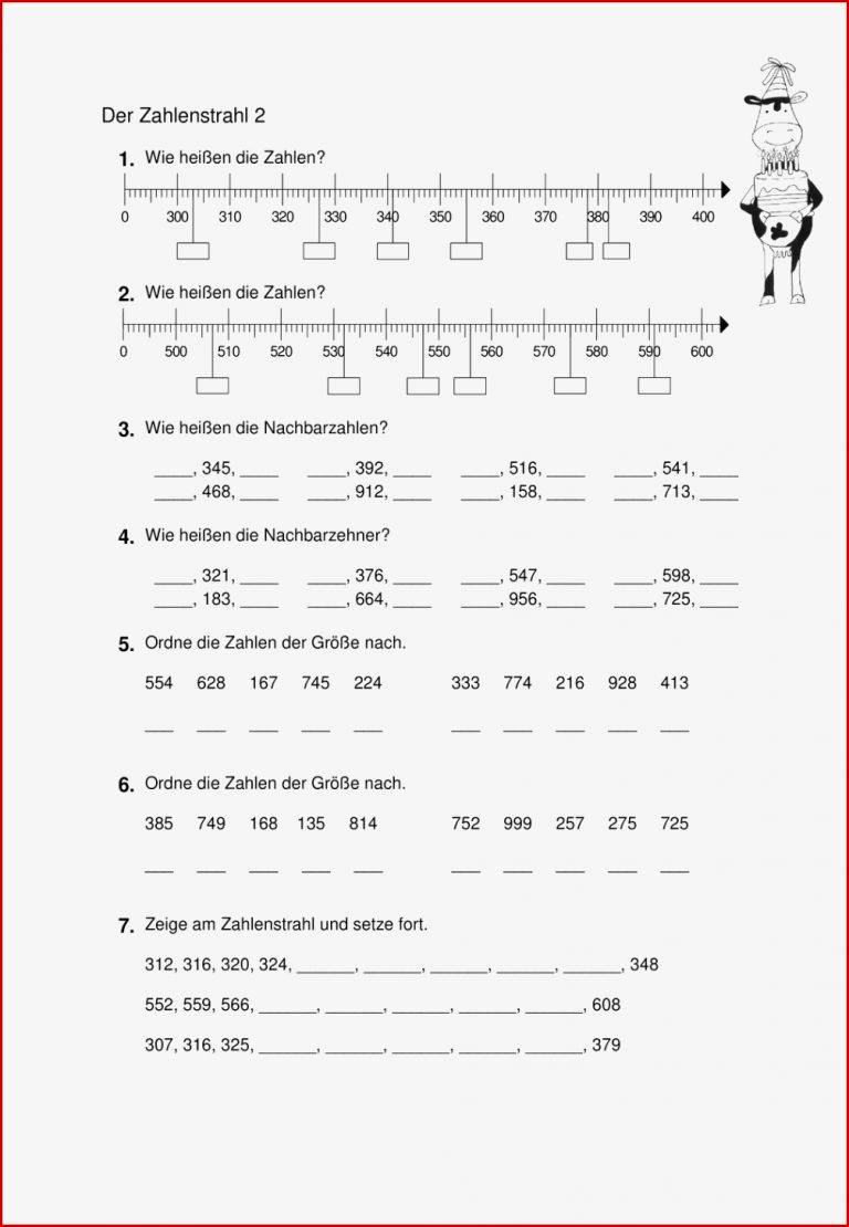 Zahlbegriff - Klasse 3/4 - Zahlbereich 1 000 - Orientierung mit ...